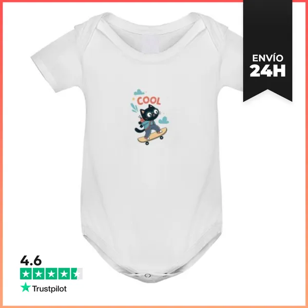 Body Bebé Gato Patinador LaTostadora