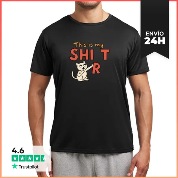 Camiseta Deportiva Hombre Esta Es Mi Camisa LaTostadora