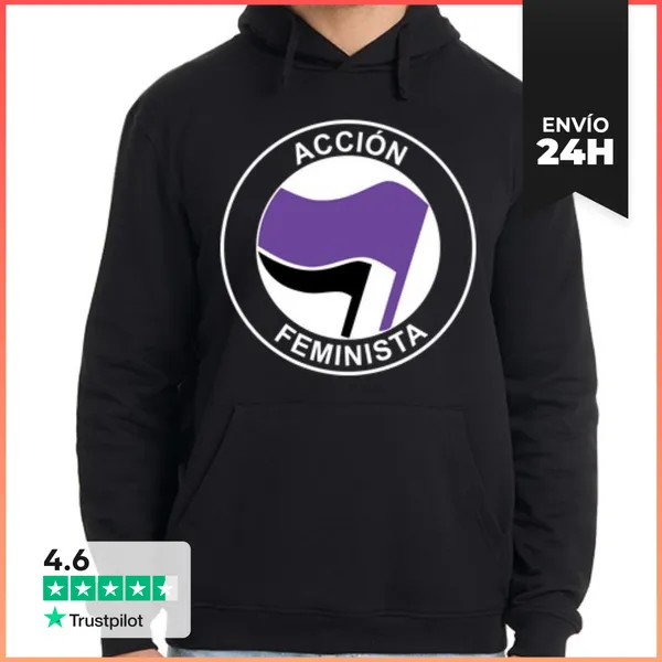 Sudadera Unisex Con Capucha Acción Feminista LaTostadora