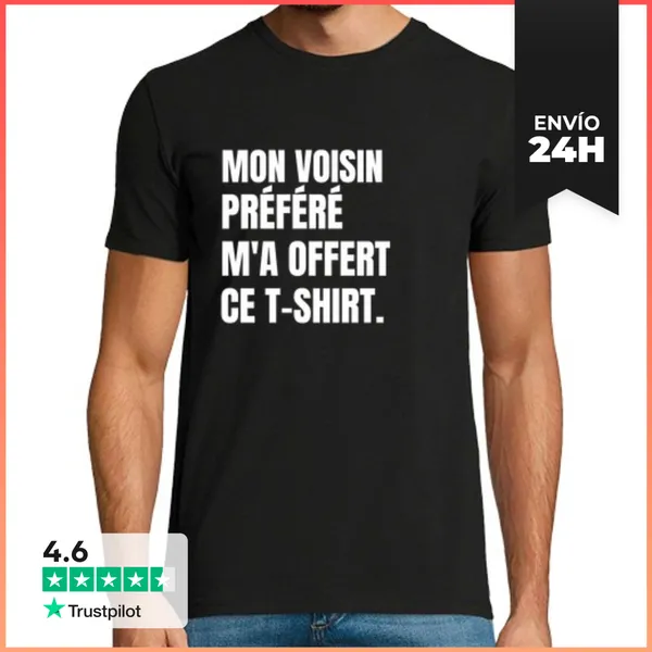 Camiseta Hombre Clásica Vecino Favorito LaTostadora