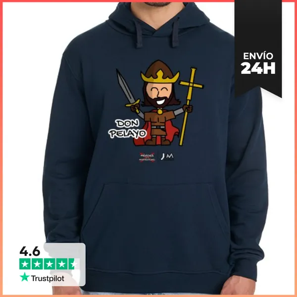 Sudadera Unisex Con Capucha Don Pelayo - Héroes De La Hispanidad