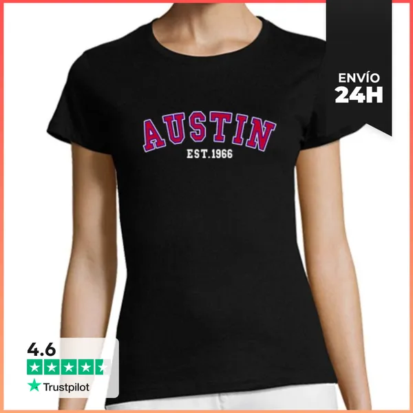 Camiseta Mujer Clásica Austin Est 1966 LaTostadora