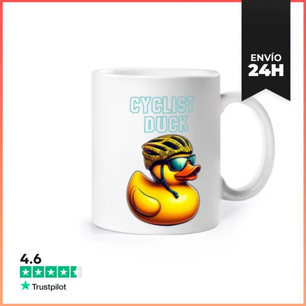 Taza CYCLIST DUCK, RUBBER DUCK, PATITO DE GO LaTostadora