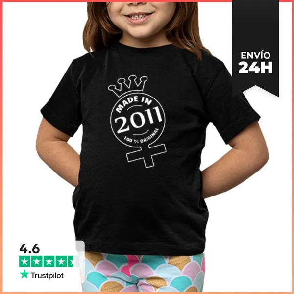 Camiseta Clásica Para Niños MADE IN 2011 LaTostadora
