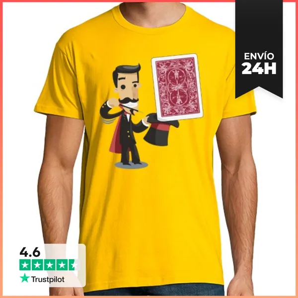 Camiseta Hombre Clásica APARICIÓN CARTA REVERSO LaTostadora