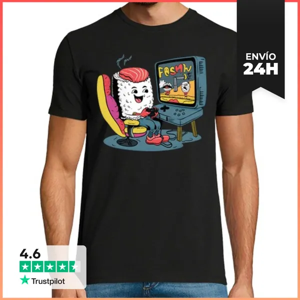 Camiseta Hombre Clásica I Love Games LaTostadora