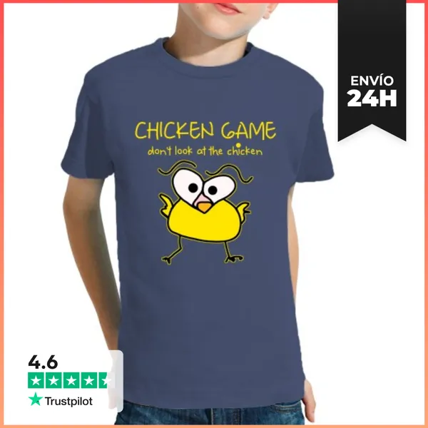 Camiseta Clásica Para Niños Pollo No Mirar LaTostadora