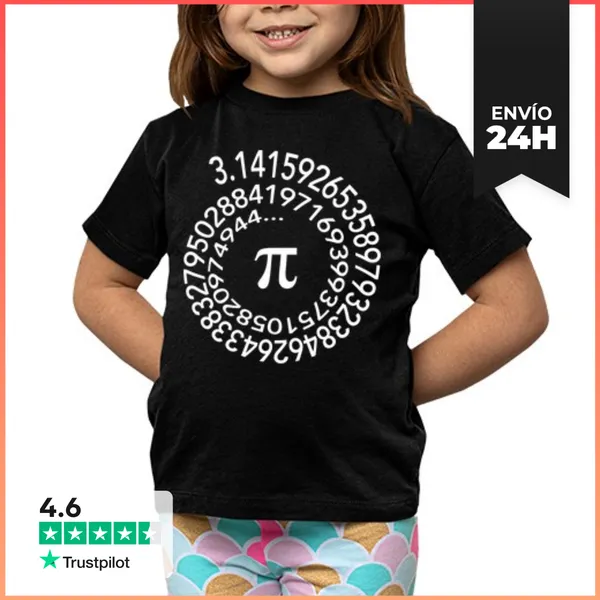 Camiseta Clásica Para Niños Número Pi LaTostadora