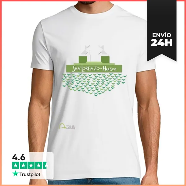 Camiseta Hombre Clásica San Lorenzo - Pañoletas - Pajaritas