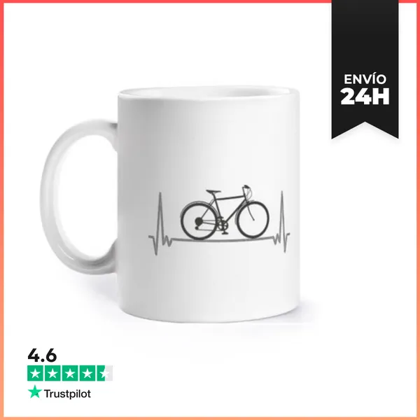 Taza Ciclismo Taza Eléctrica Electrocardiograma Cyc LaTostadora