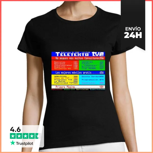 Camiseta Mujer Clásica Teletexto LaTostadora