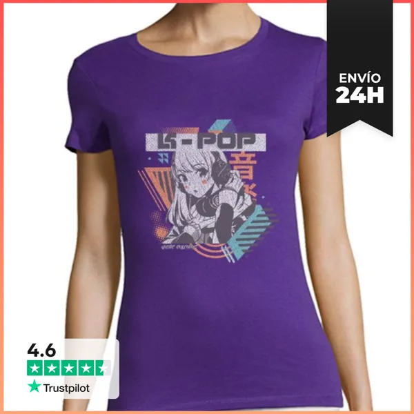 Camiseta Mujer Clásica Música Chica K-pop Anime LaTostadora