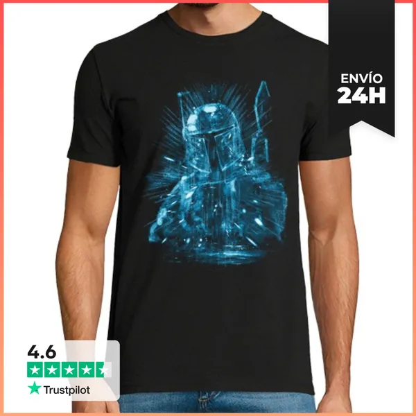 Camiseta Hombre Clásica Boba Todas Las Estrellas LaTostadora