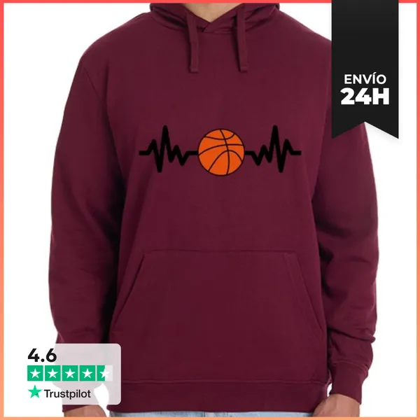 Sudadera Unisex Con Capucha El Baloncesto Es Vida Baloncesto