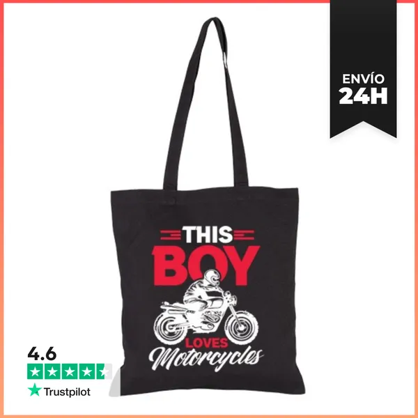 Bolsa De Tela Motocicleta De Tierra Motociclista Divertido Este
