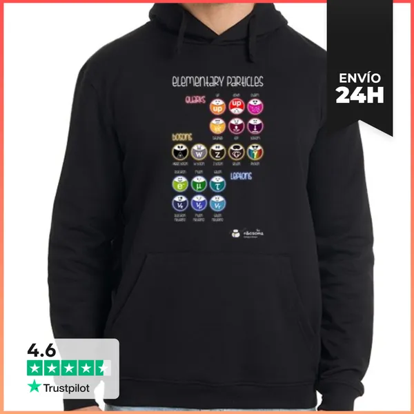 Sudadera Unisex Con Capucha Elementary Particles ❍ (fondos