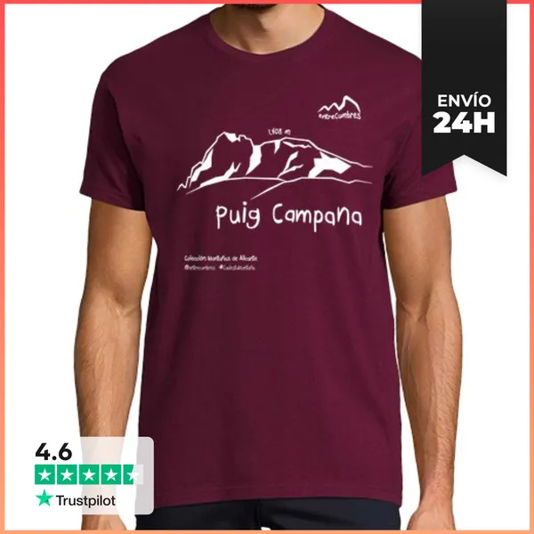 Camiseta Hombre Clásica Puig Campana Negro LaTostadora