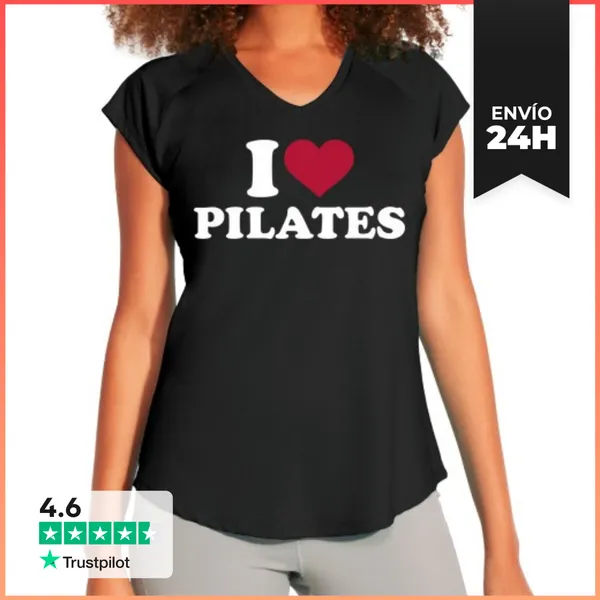 Camiseta Deportiva Mujer Me Encanta Pilates LaTostadora