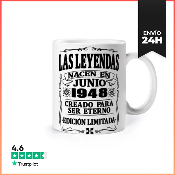 Taza Las Leyendas De Junio De 1948 LaTostadora
