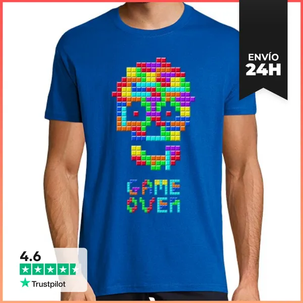 Camiseta Hombre Clásica Tetris LaTostadora