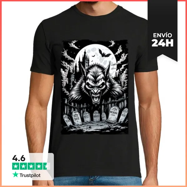 Camiseta Hombre Clásica Night Beast LaTostadora