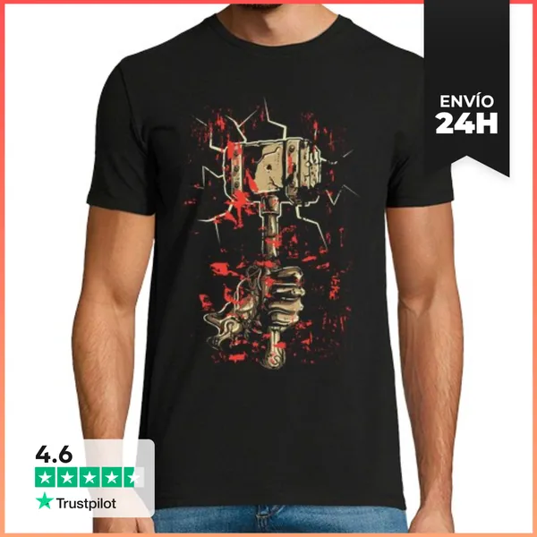 Camiseta Hombre Clásica Martillo De Guerra LaTostadora