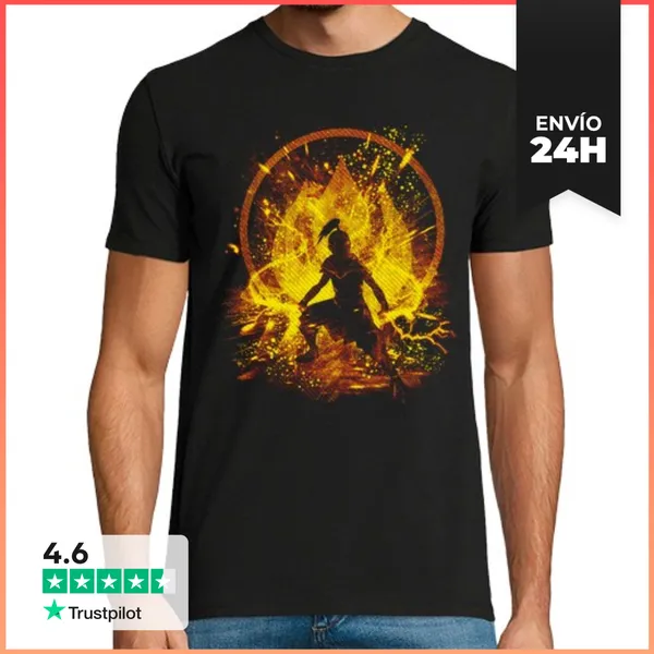 Camiseta Hombre Clásica Príncipe De Fuego LaTostadora