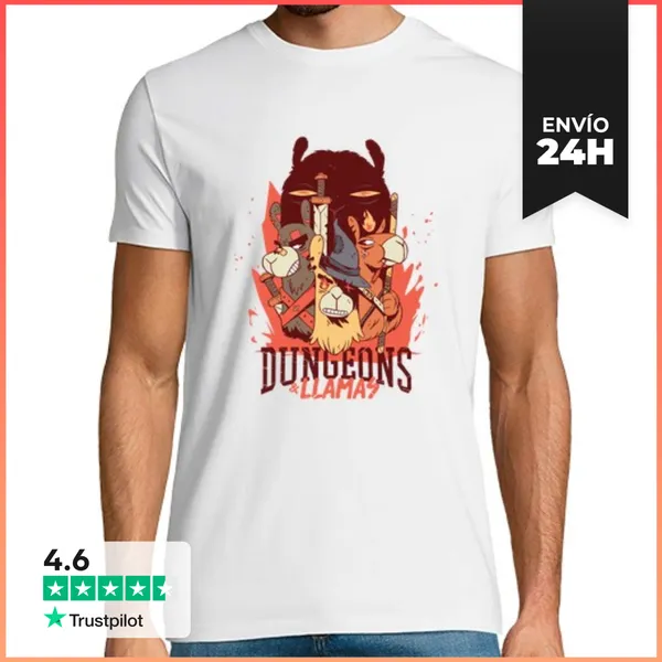 Camiseta Hombre Clásica Mazmorras Y Llamas LaTostadora