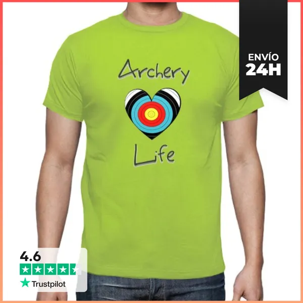 Camiseta Hombre Clásica Archery Life (heart 2) LaTostadora