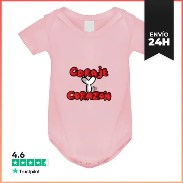 Body Bebé Body Para Bebé Coraje Y Corazón LaTostadora