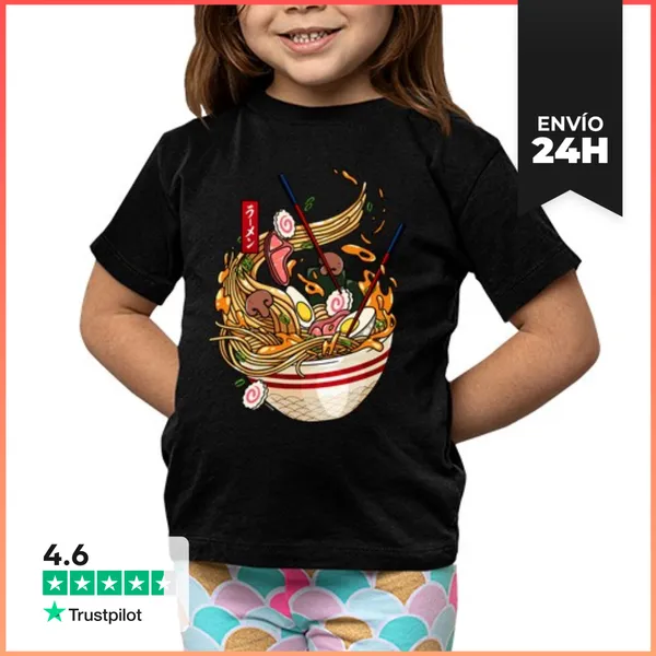Camiseta Clásica Para Niños Gran Ramen - Fideos Japoneses