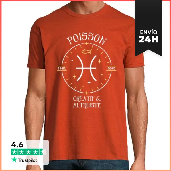 Camiseta Hombre Clásica Pez - Creativo Y Altruista LaTostadora