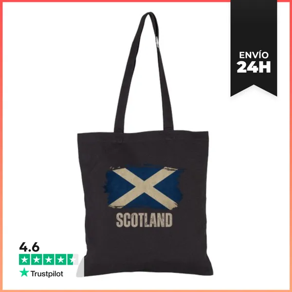 Bolsa De Tela Bandera De Escocia Vintage Grunge LaTostadora