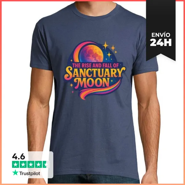 Camiseta Hombre Clásica The Rise And Fall Of Sanctuary Moon