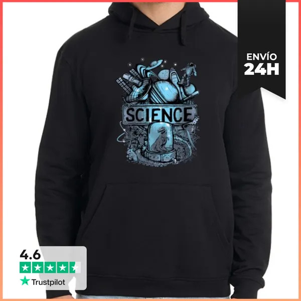 Sudadera Unisex Con Capucha Ciencia LaTostadora