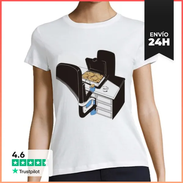Camiseta Mujer Clásica Camiseta Gangster Cookie Monster Chica