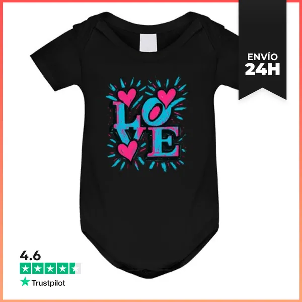 Body Bebé Amor - Amor - San Valentín - Corazón LaTostadora