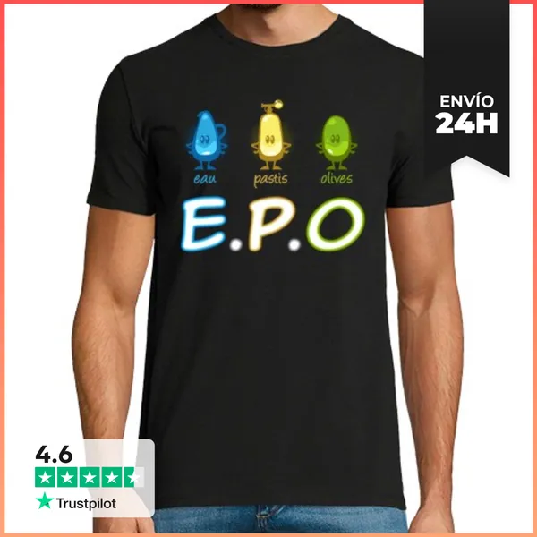 Camiseta Hombre Clásica Aceitunas Pastis LaTostadora