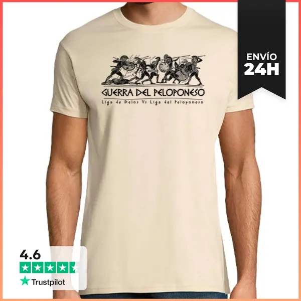 Camiseta Hombre Clásica Guerra Del Peloponeso LaTostadora