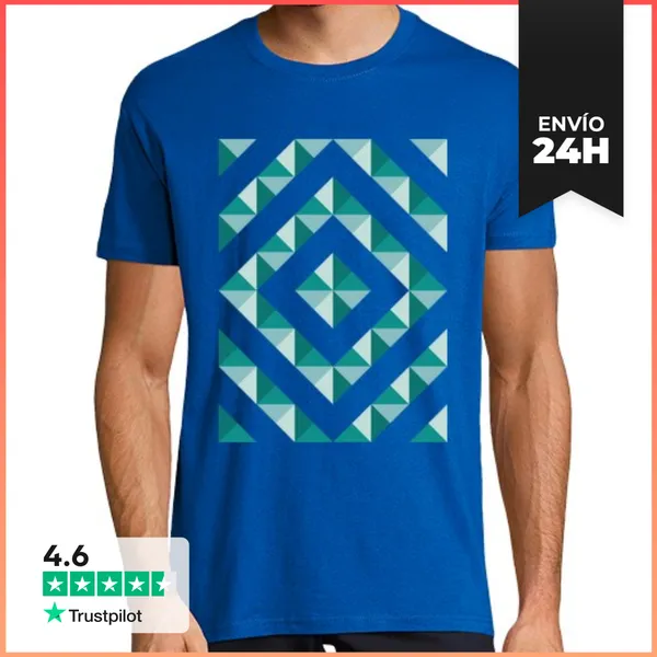 Camiseta Hombre Clásica Fractal LaTostadora