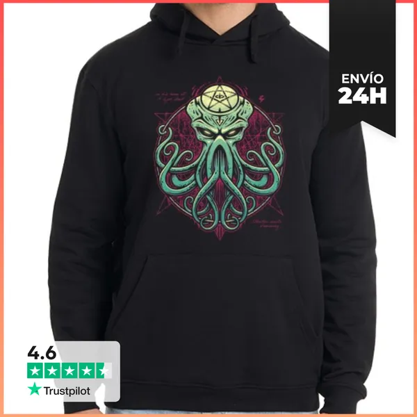 Sudadera Unisex Con Capucha Hombre, Sudadera Con Capucha, Negro