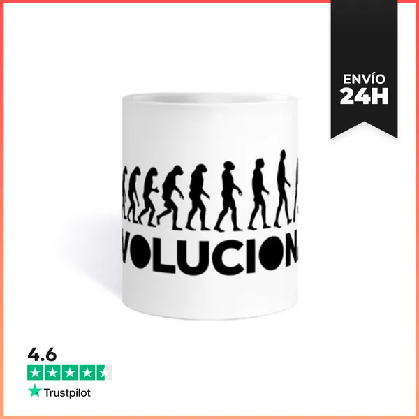Taza Evoluciona Hockey Patines Negro LaTostadora