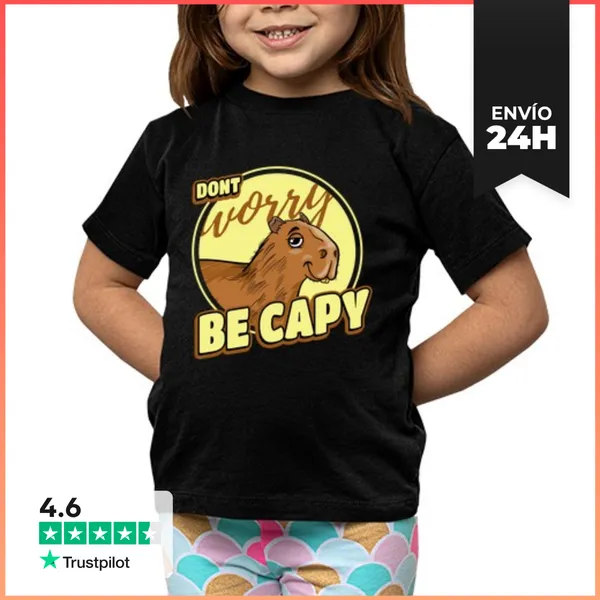 Camiseta Clásica Para Niños Capibara Retro Capibara LaTostadora