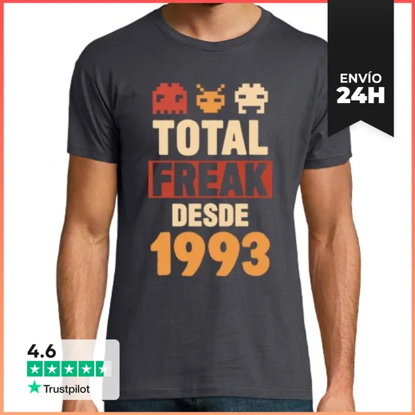 Camiseta Hombre Clásica Total Freak Desde 1993 LaTostadora