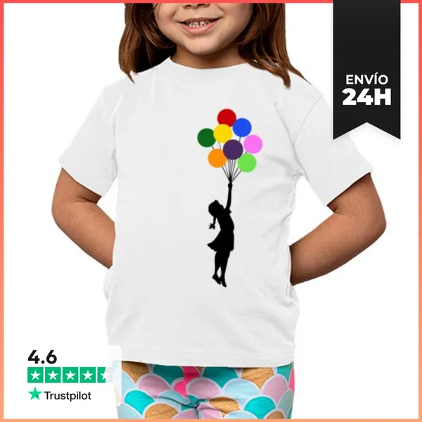 Camiseta Clásica Para Niños Banksy LaTostadora