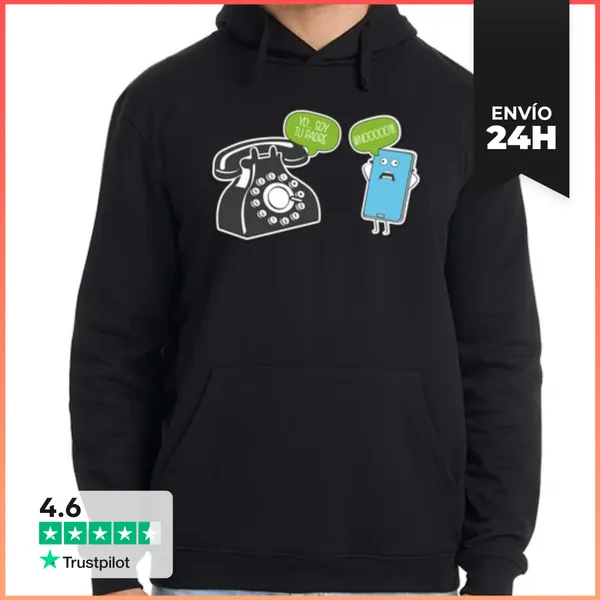 Sudadera Unisex Con Capucha Yo Soy Tu Padre LaTostadora