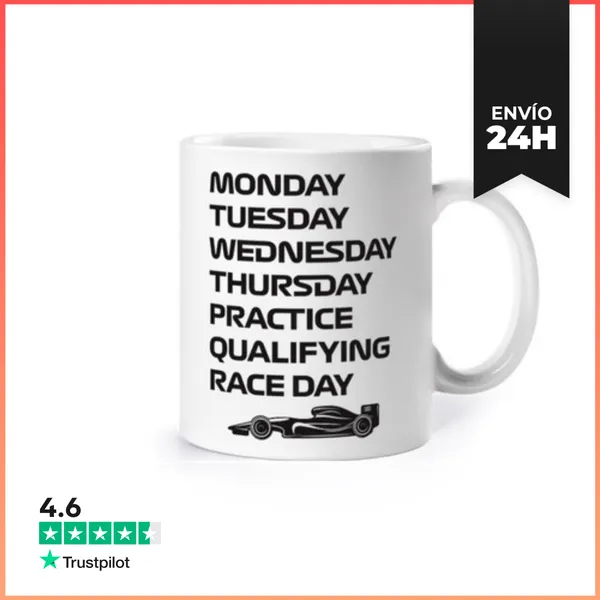 Taza F1 WEEK PRACTICE QUALIFYING RACE DAY LaTostadora