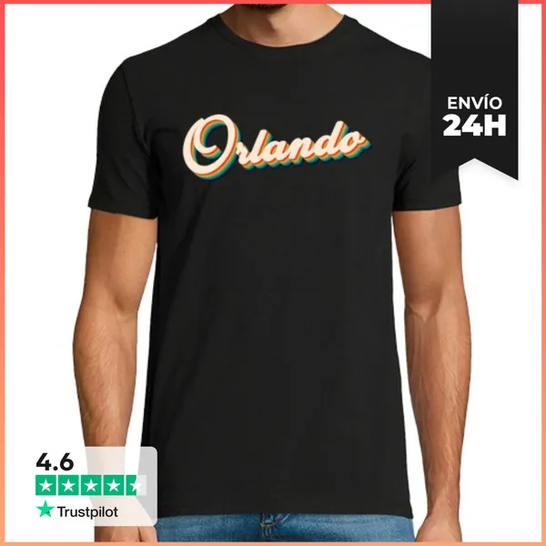 Camiseta Hombre Clásica Orlando Vintage 000004 LaTostadora