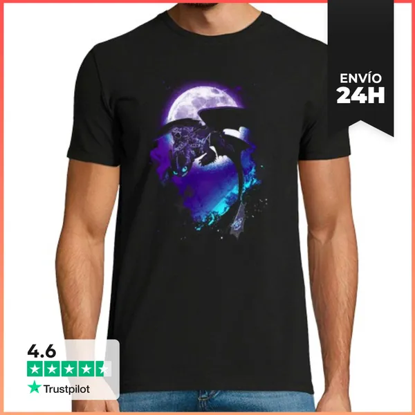 Camiseta Hombre Clásica Alma De La Furia Nocturna LaTostadora
