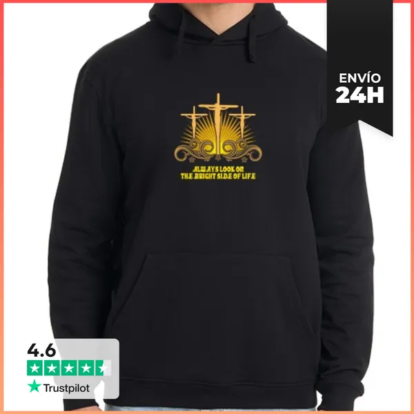 Sudadera Unisex Con Capucha Bright Side Of Life LaTostadora